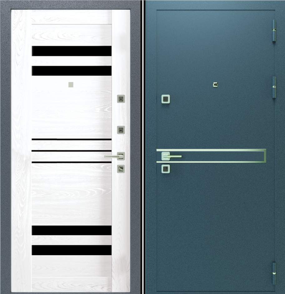 Дверь мет. Горизонталь 960 R