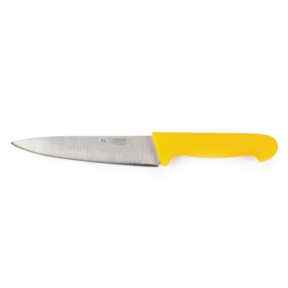 P.L. Proff Cuisine Нож 99005021 16см желтая ручка поварской KB-3801-160-YL201-RE-PL