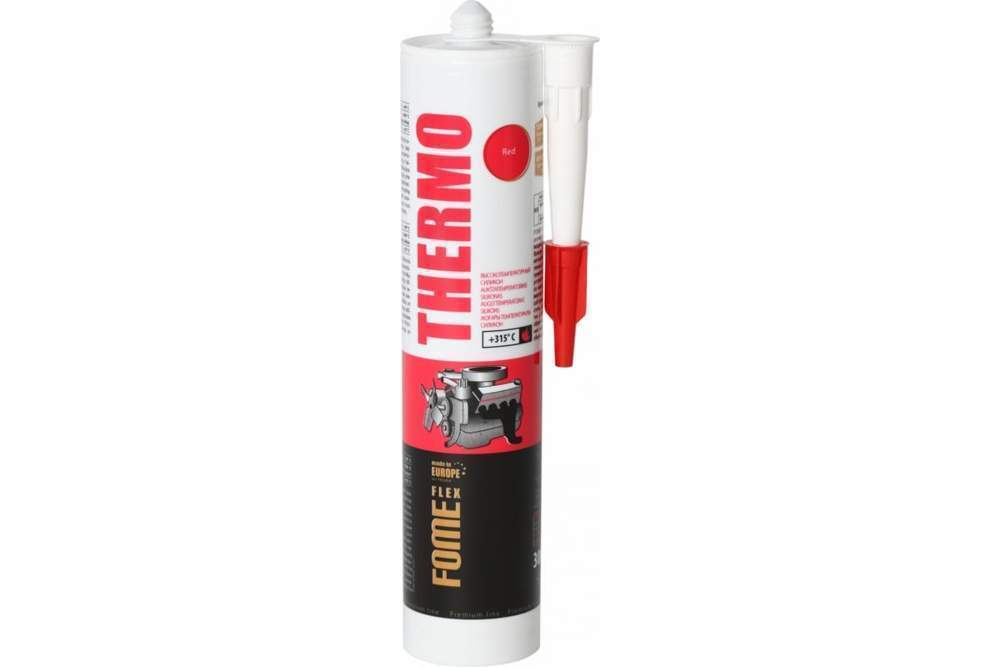 Герметик жаростойкий  Fome FLEX Thermo 315C красный  300мл