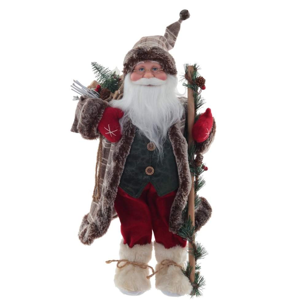 REMECO COLLECTION Дед Мороз 761716 коричневый/красный 27х18х46/60см
