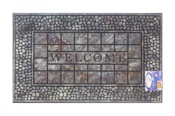 Коврик резиновый SHAHINTEX  флокир. 45*76  SH F006