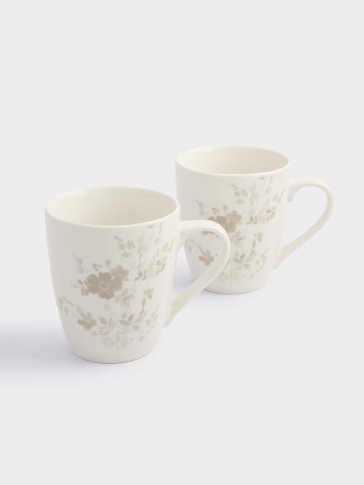 ANNA LAFARG Набор кружек Цветы и листья 350мл 2шт фарфор ANLAF-MB2810-MUG2