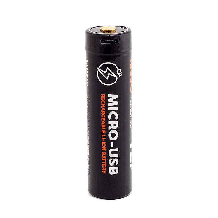 Аккум. Яркий луч YLP LG1833R 18650 Li-Ion 3.7В 3350mAh с защ. и встр. зарядкой micro-USB