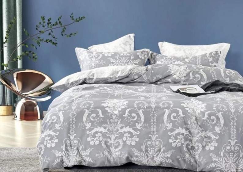 CLEO КПБ Satin de Luxe набивной дуэт (50*70, 70*70*2) 100% хлопок 41/0092-SK 