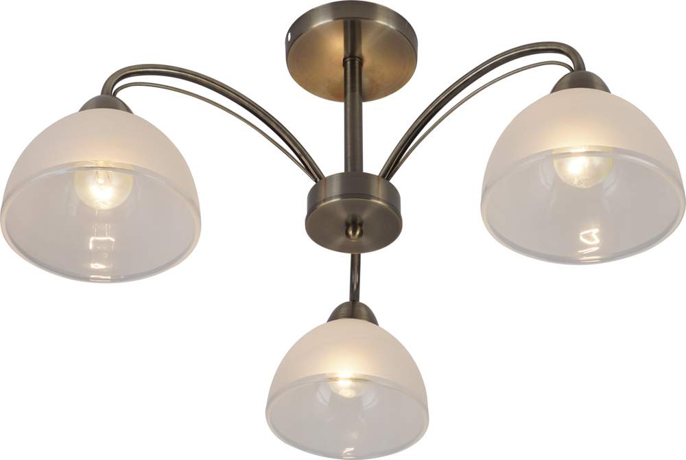 Люстра ХА 1425В/З АБ бронза 3х60W E27 d590 h280, HN24