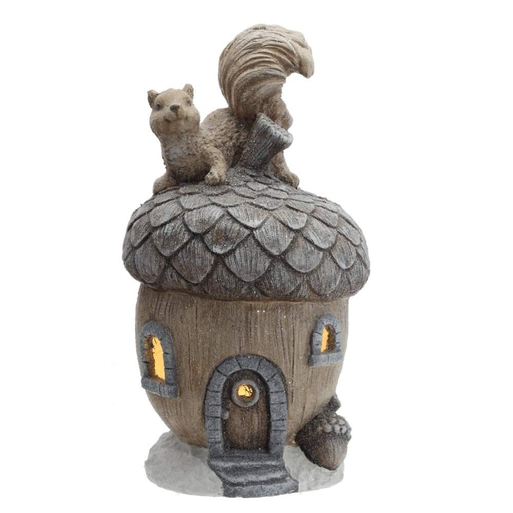 REMECO COLLECTION Изделие декоративное 822527 Домик с подсветкой (3хААА) 30х30х46см (магнезия) 