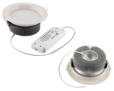*Прожектор D12 220V 12LED (28W 1520lm) Белый (корпус серебр.