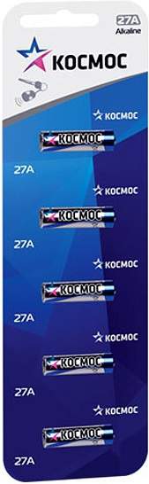 Батарейка Космос  КОС 27A5BL  27А  бл/5шт