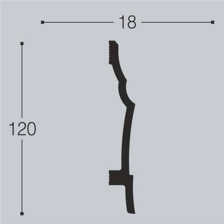 Плинтус XPS BD П 19 (120*18)/14