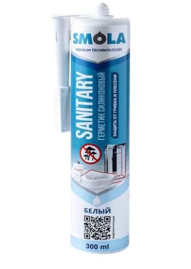 Герметик силиконовый Smola Sanitary белый  300мл