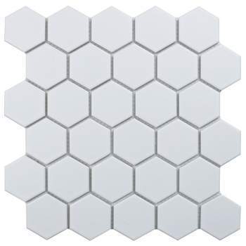 Мозаика Hexagon small White Glossy 265х278х6  MT32000/IDL1001