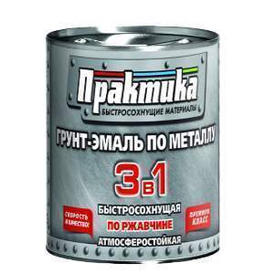 Грунт-эмаль  Практика по ржавчине быстросохнущая синяя  0,9кг