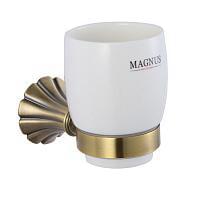 *Стакан MAGNUS под Бронзу  95005  керамический с крепл. к стене