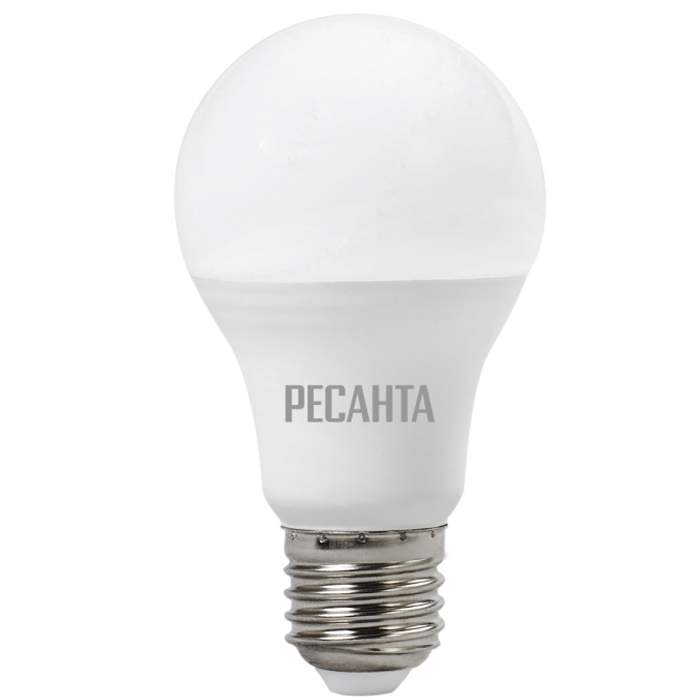 Лампа светодиод.LL-R-A60-9W-230-4K-E27 груша,9Вт,нейтр.Е27 Ресанта