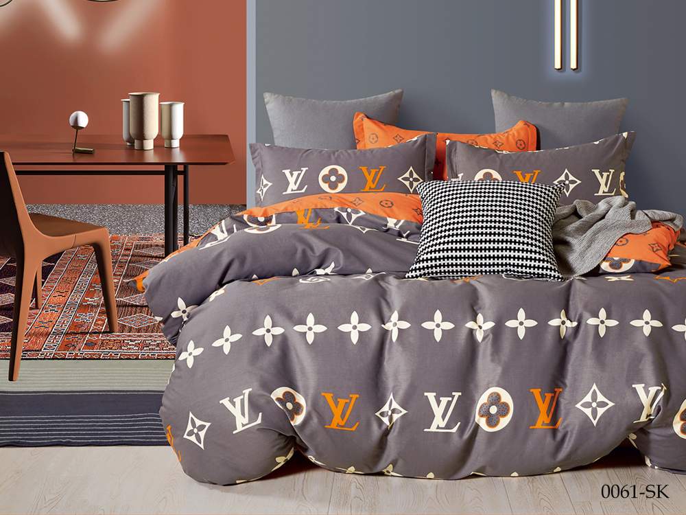 CLEO КПБ Satin de Luxe набивной дуэт (50*70, 70*70*2) 100% хлопок 41/0061-SK 