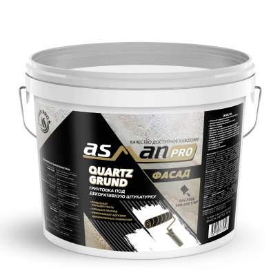 Краска AsmanPro Silicon Premium фасадная силиконовая 3,1кг/2л