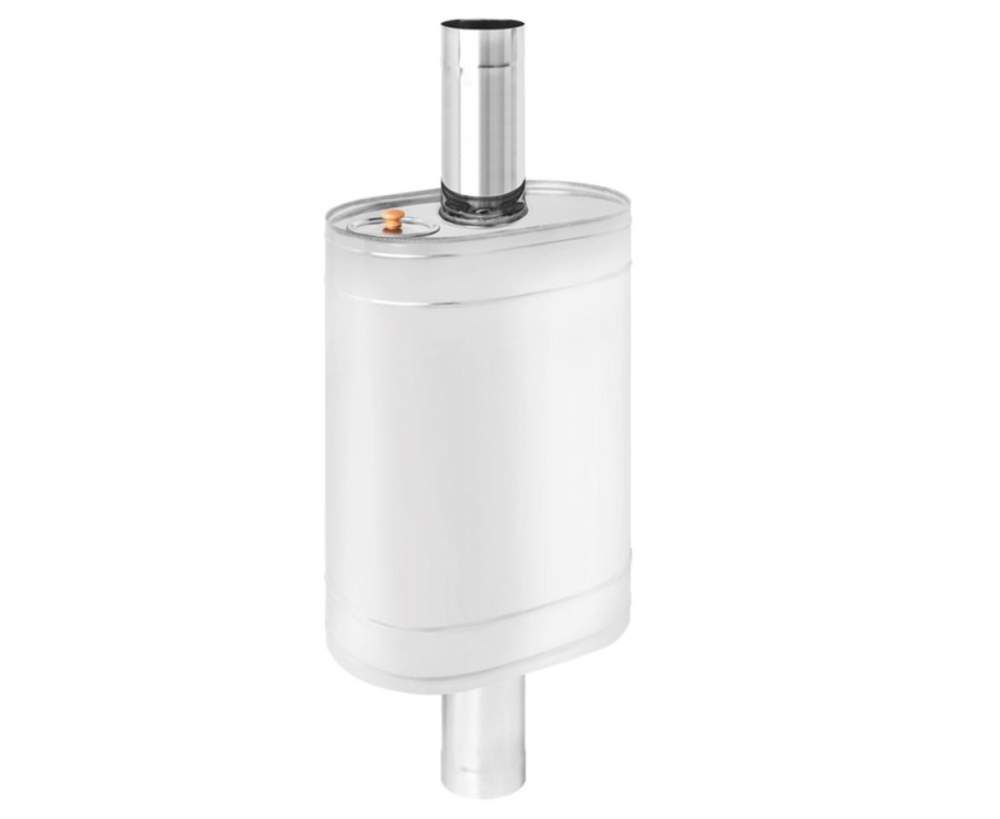 Бак на трубе 50л Ø115 (Овальный) (AISI 439) L-800 (МП)