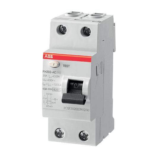 УЗО 2P ABB FH202 AC-40/0.1 2CSF202006R2400