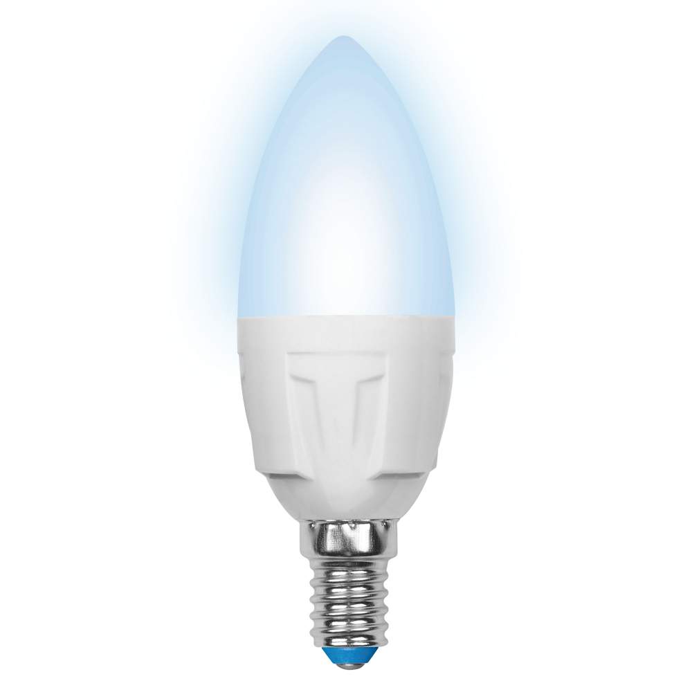 Лампа Uniel LED-C37 7W/NW/E14/FR PLP01WH Яркая  UL-00002411