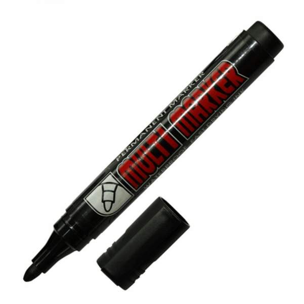 Маркер перманентный Crown  Multi Marker CPM-800  черный  пулевидный  3мм  