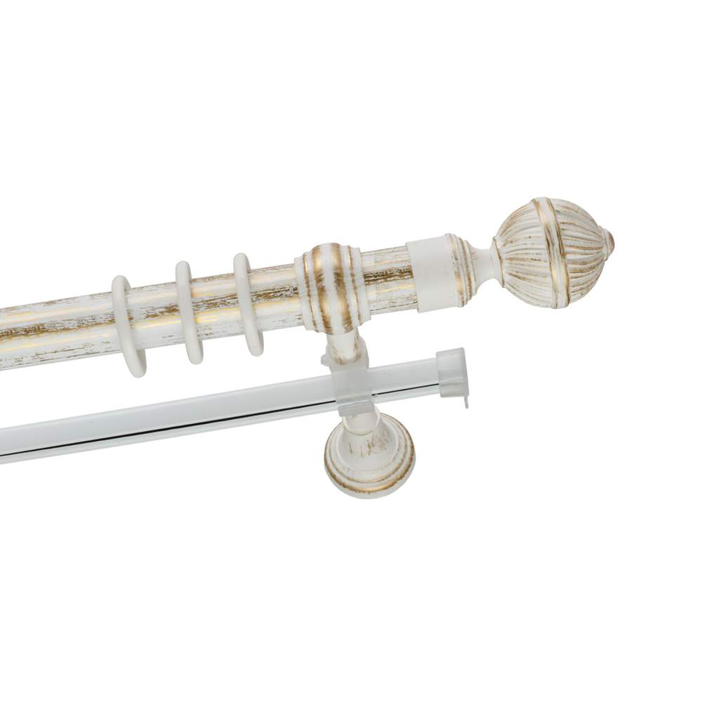 Карниз 28мм Prima Белое золото 1,6