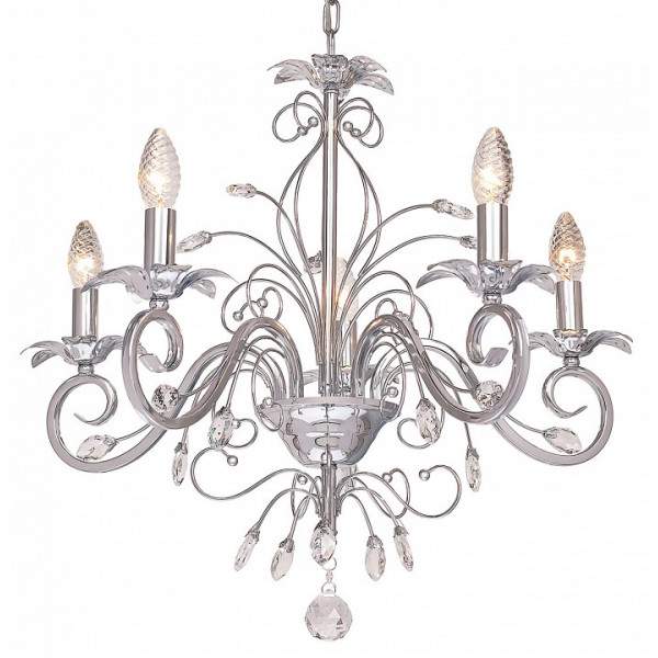 SilverLight - SL725.54.5 Люстра подвесная Diana хром 5XE14X60W