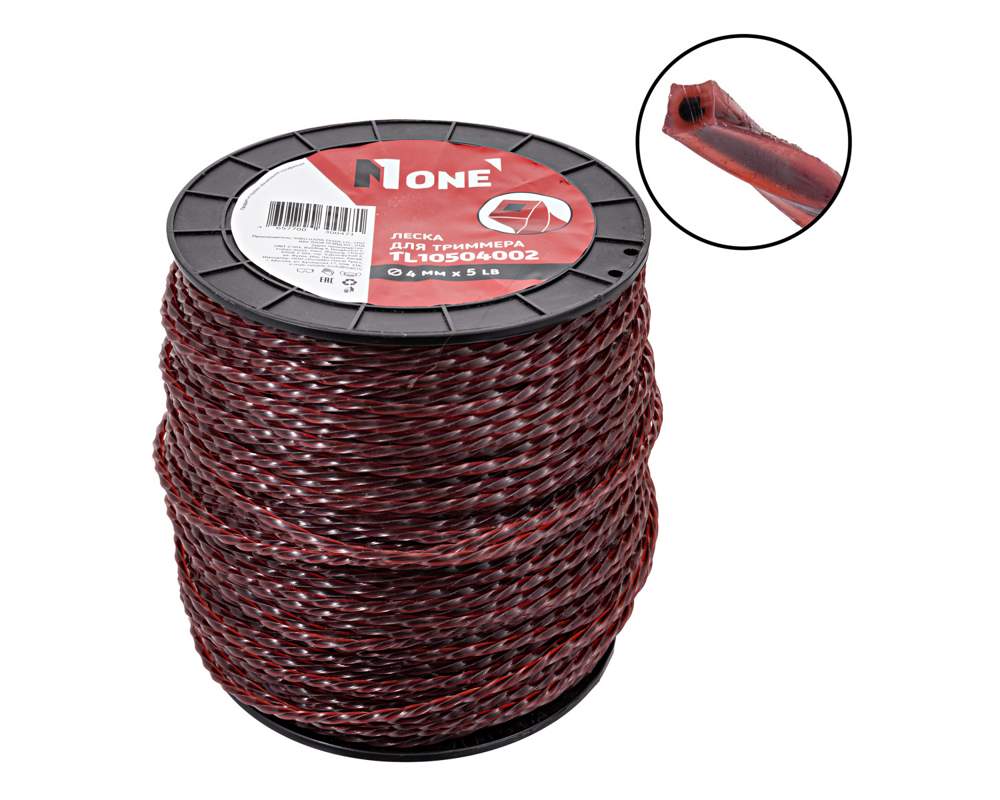 Леска NUMBER ONE TL10154002  4.0мм (63м) 2-ух сл./круч. 1,5 LB