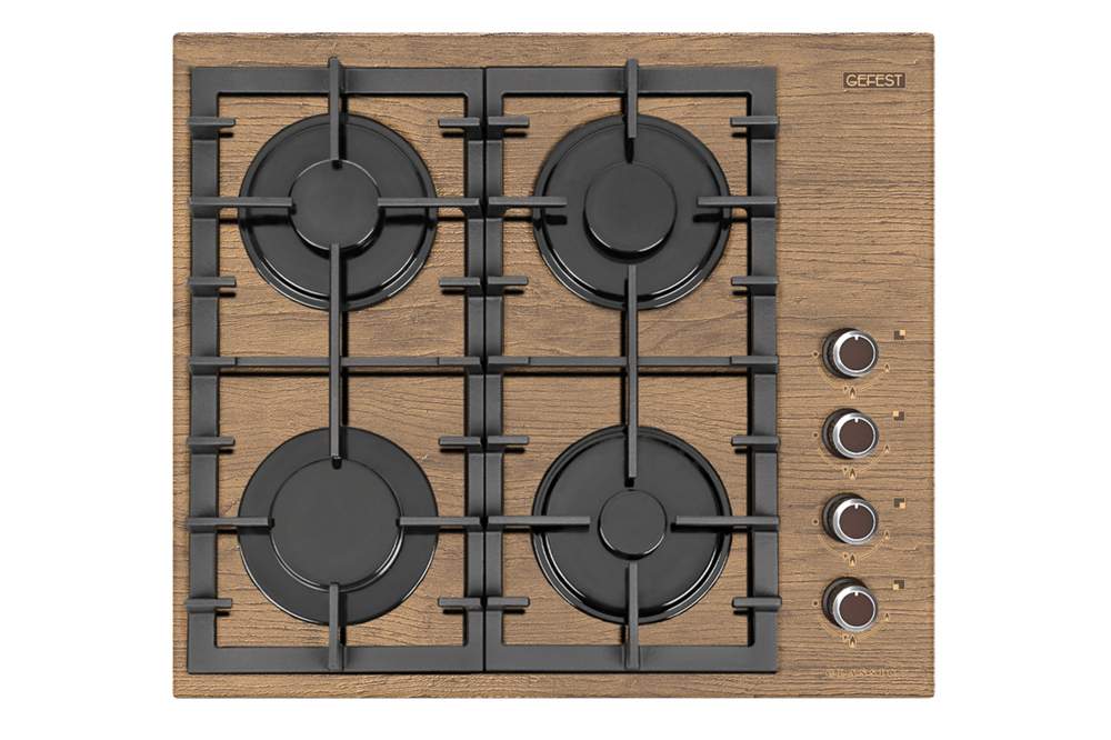 Варочная поверхность GEFEST СГ СВН 2230 К47* коричн.с рис. дерево