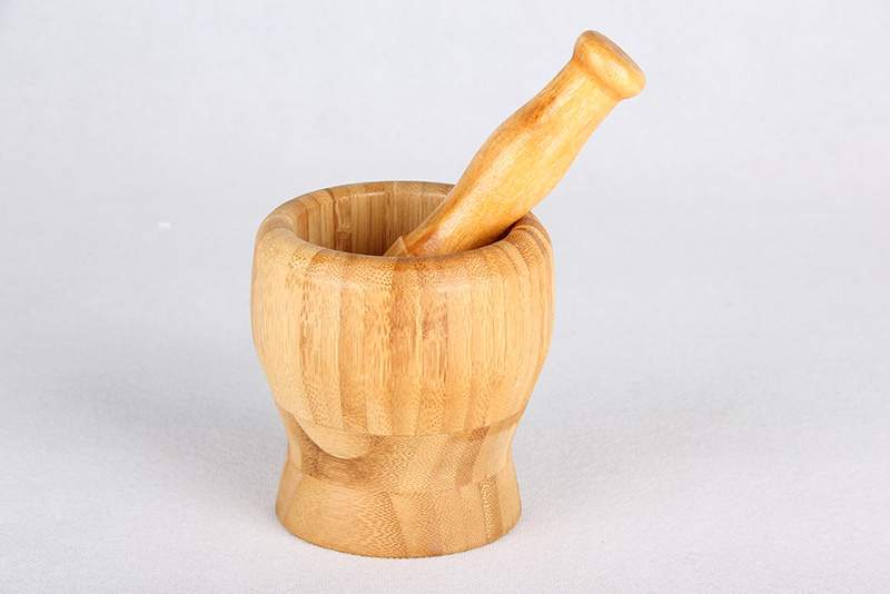 КОРАЛЛ Ступка 951839/3508 с пестиком бамбук 9,5х9,5х10см