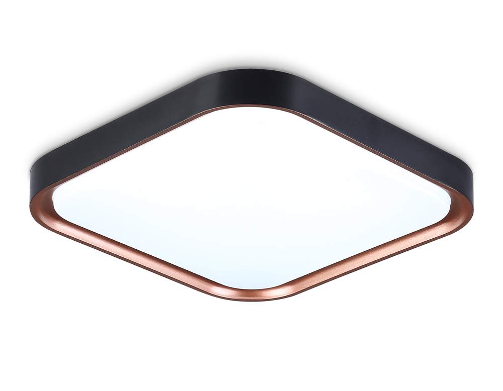 Светильник потол. с/д  FZ1271 BK/PGD чёрный/золото розовое 27W 5000K 350 без ПДУ