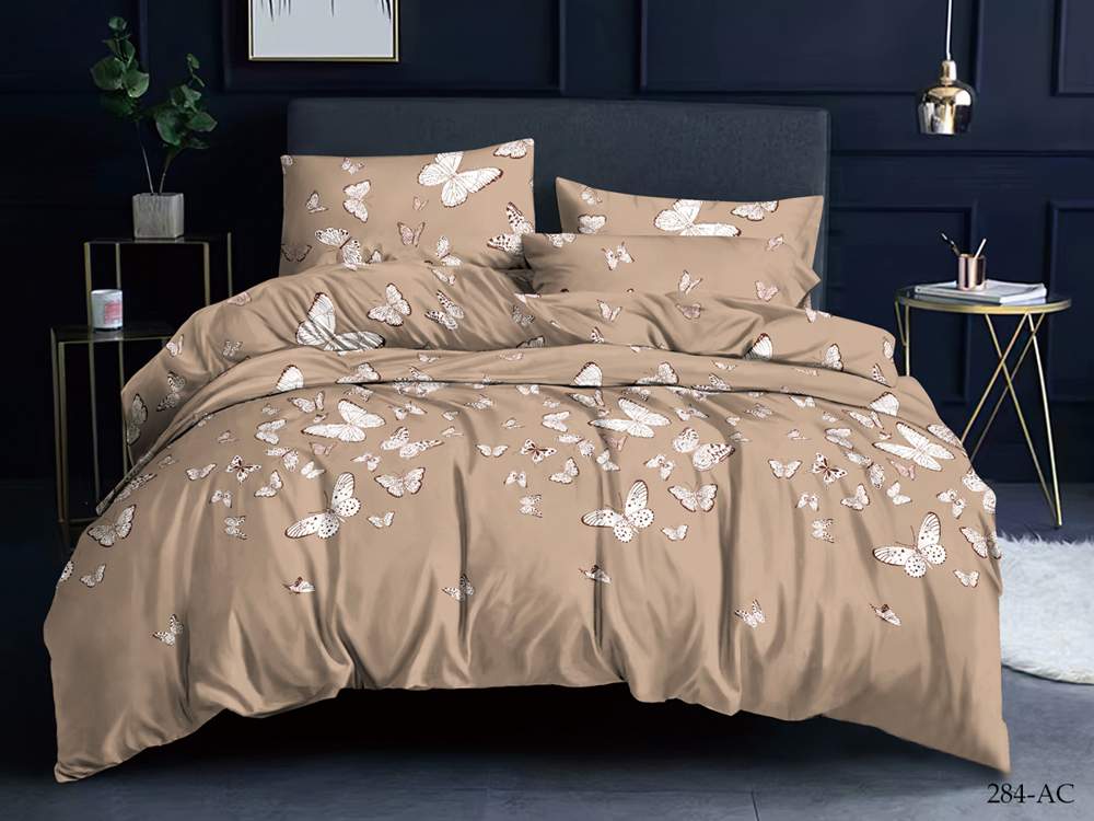CLEO КПБ полисатин Art Color 1,5сп ( 70*70*2) 20% хлопок/40% вискоза/40% ПЭ 15/284-AC 