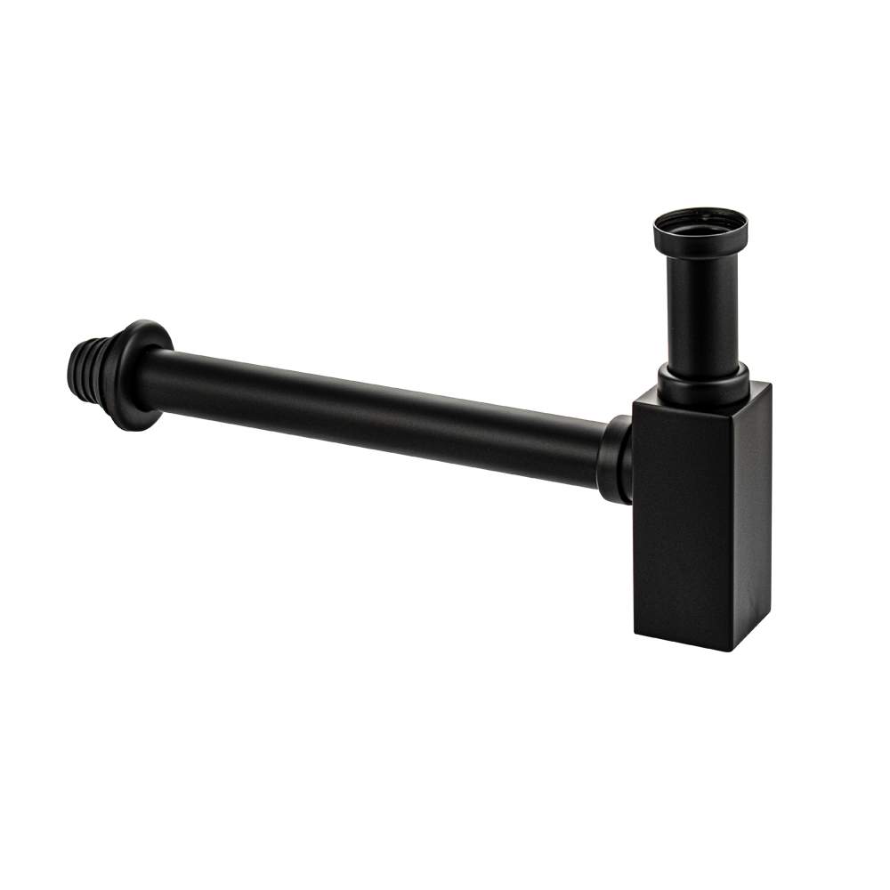 Нижняя часть сифона  Brimix  8744 нерж.сталь квадрат. профиль, ЧЕРНЫЙ