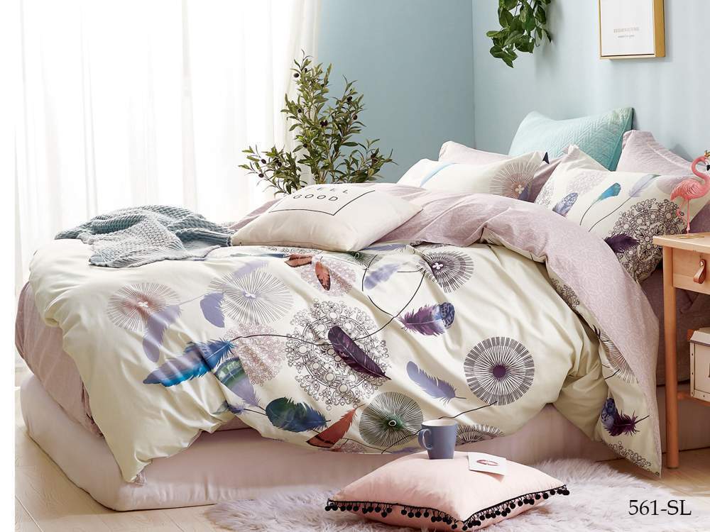 CLEO КПБ Satin Lux набивной дуэт (50*70*2 70*70*2)  41/561-SL