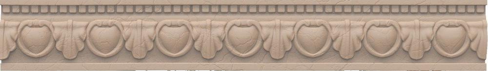 Travertin Fontana di Trevi №2 76х400 Бордюр