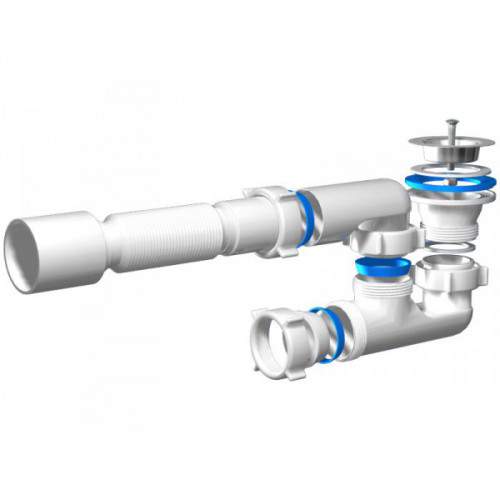 Сифон Ани для душ.поддона 1 1/2*40 с г/тр 40*50  Е215