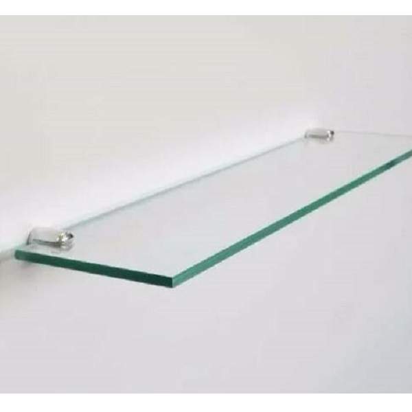 Полка 40см  прозр. с полир.кромкой(стекло 10мм 45032 и креп.16-133) 