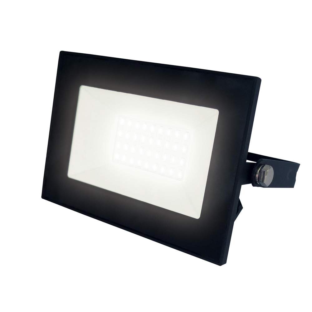 Прожектор Uniel  ULF-F21-30W/3000K IP65 200-250В BLACK тепл.белый/свет UL-00007732