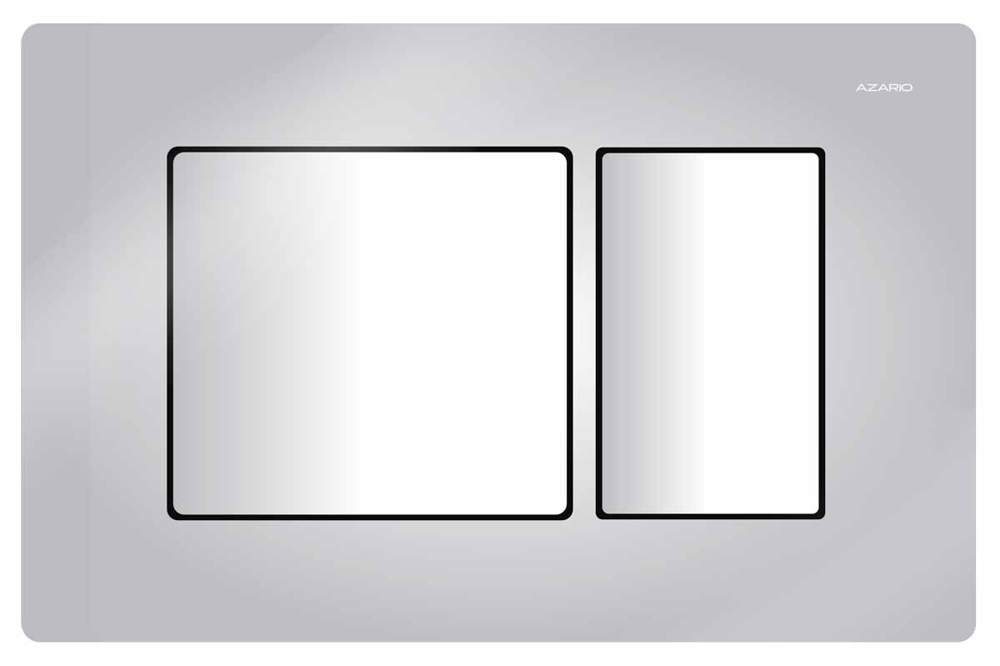 Azario  панель смыва (квадратная) хром глянец  AZ-8200-0031