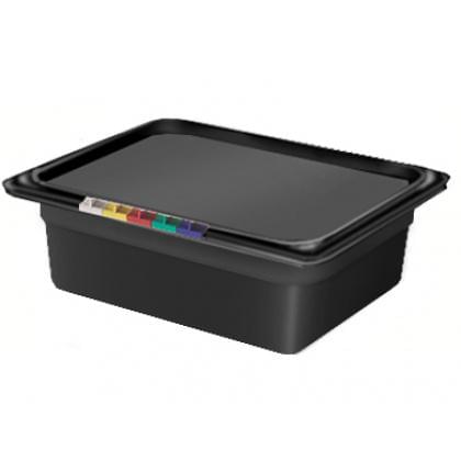RESTOLA Гастроемкость полипропилен GN1/2 325х265х100мм 6,5л черная 422100613/592 (12) б/крышки