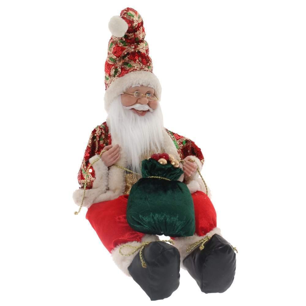 REMECO COLLECTION Дед Мороз 754199 музыкальный с функцией движения красный/золото 18х20х30/50см