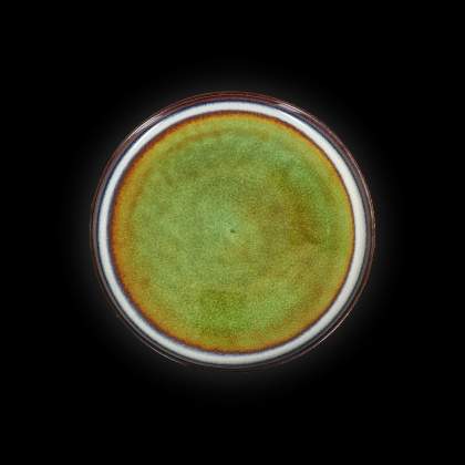 CORONE Verde синий/зеленый Тарелка фк0730 мелкая 223мм HL482490 (6/24)