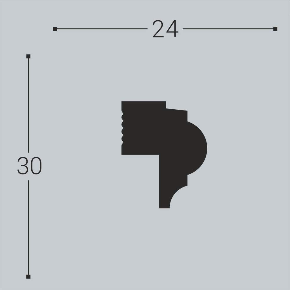 Молдинг XPS BD М 21 (24*30)/20