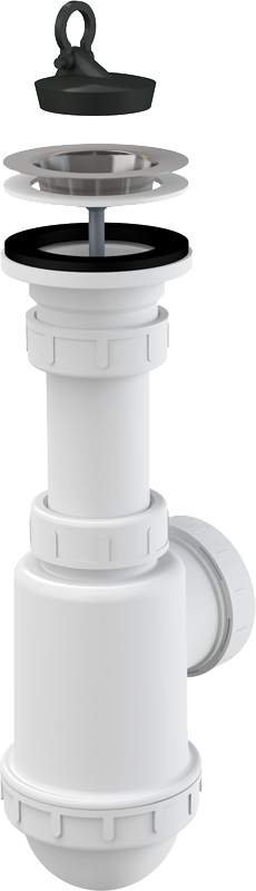 Сифон  A441 - DN50/40  д/мойки с нерж. решеткой