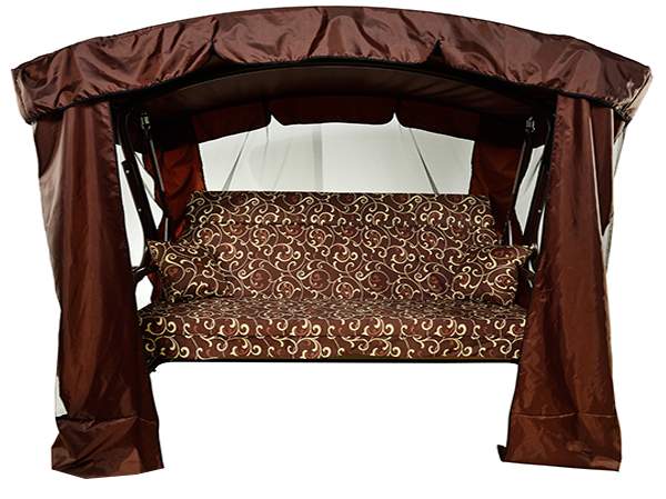 Качели садовые  Титан  Премиум каркас шоколад