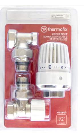 Комплект "Thermofix" (1/2") (клапан углов.+термогол.+клапан обратки)  23820