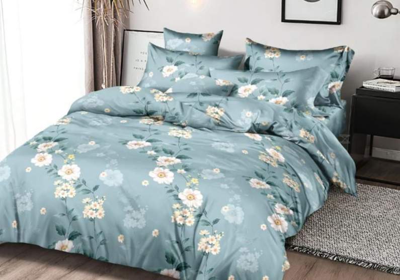CLEO КПБ полисатин Art Color 1,5сп ( 70*70*2) 20% хлопок/40% вискоза/40% ПЭ 15/129-AC 