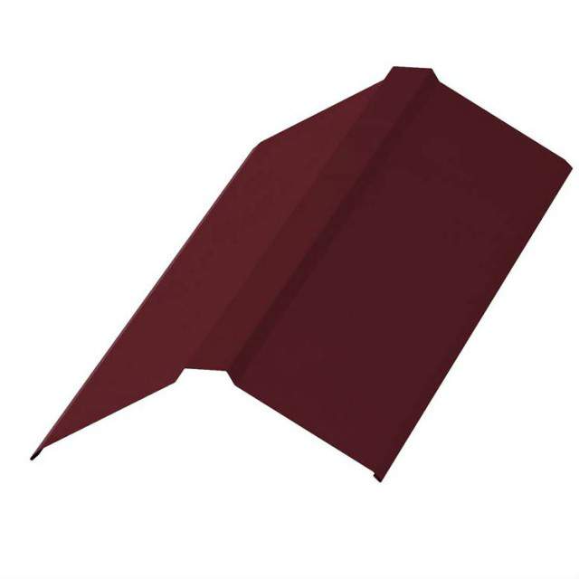 Планка конька плоского CT PE-foil  190х190  RAL 3005  /2м
