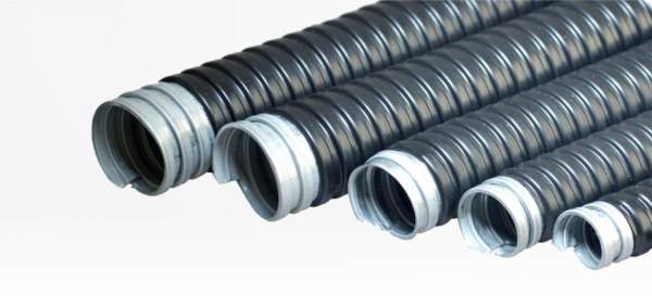 Металлорукав РЗ-Ц-ПВХ-25 (50м)  210327 (РЗ-СЛП-НГ Черный) в метрах