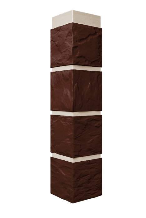 FineBer Угол наружный 0,47х0,115 10шт камень корич.