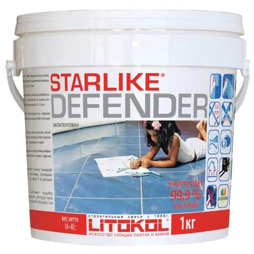 Затирка  Starlike Defender  С.300 PIETRA D/ ASSISI (КОРИЧНЕВЫЙ) 1 кг антибакт.